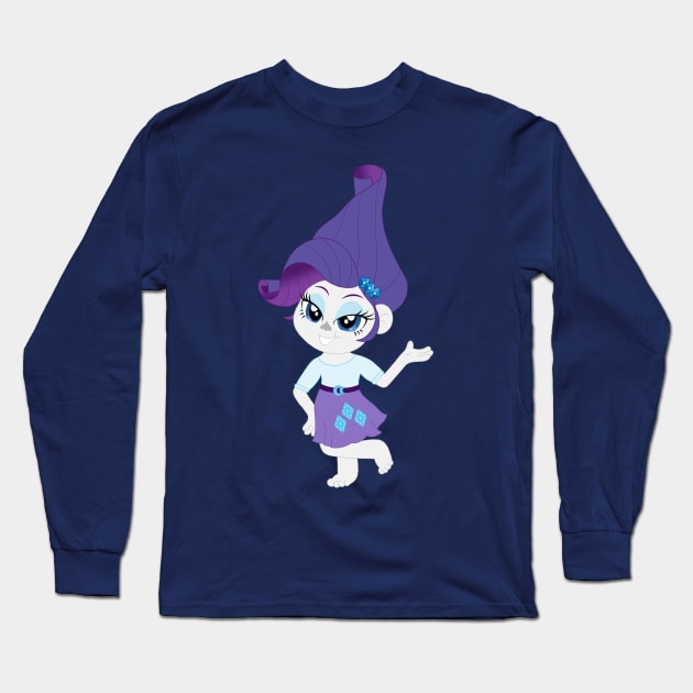 Rarity Troll Long Sleeve T-Shirt by Ayana Nikole